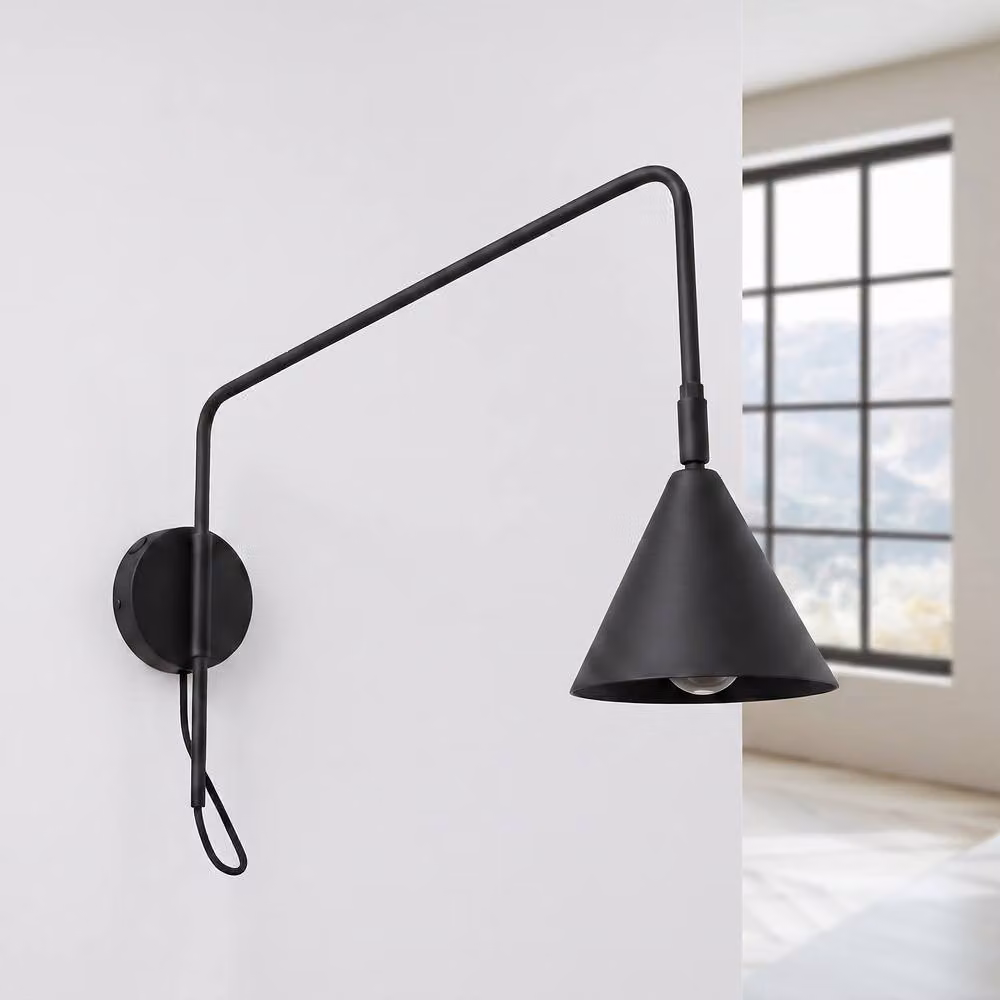 Sollux Lighting Modern Black Metal Wall Lamp W/D/H: 30 x 14 x 61 cm – 2