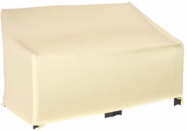 NESTLUNE Water-Repellent 2 Seater Loveseat Outdoor Furniture Cover in Beige, W/D/H: 100 x 100 x 100 cm