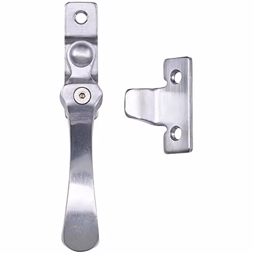 Loops Lockable Victorian Casement Window Fastener in Chrome, 57mm
