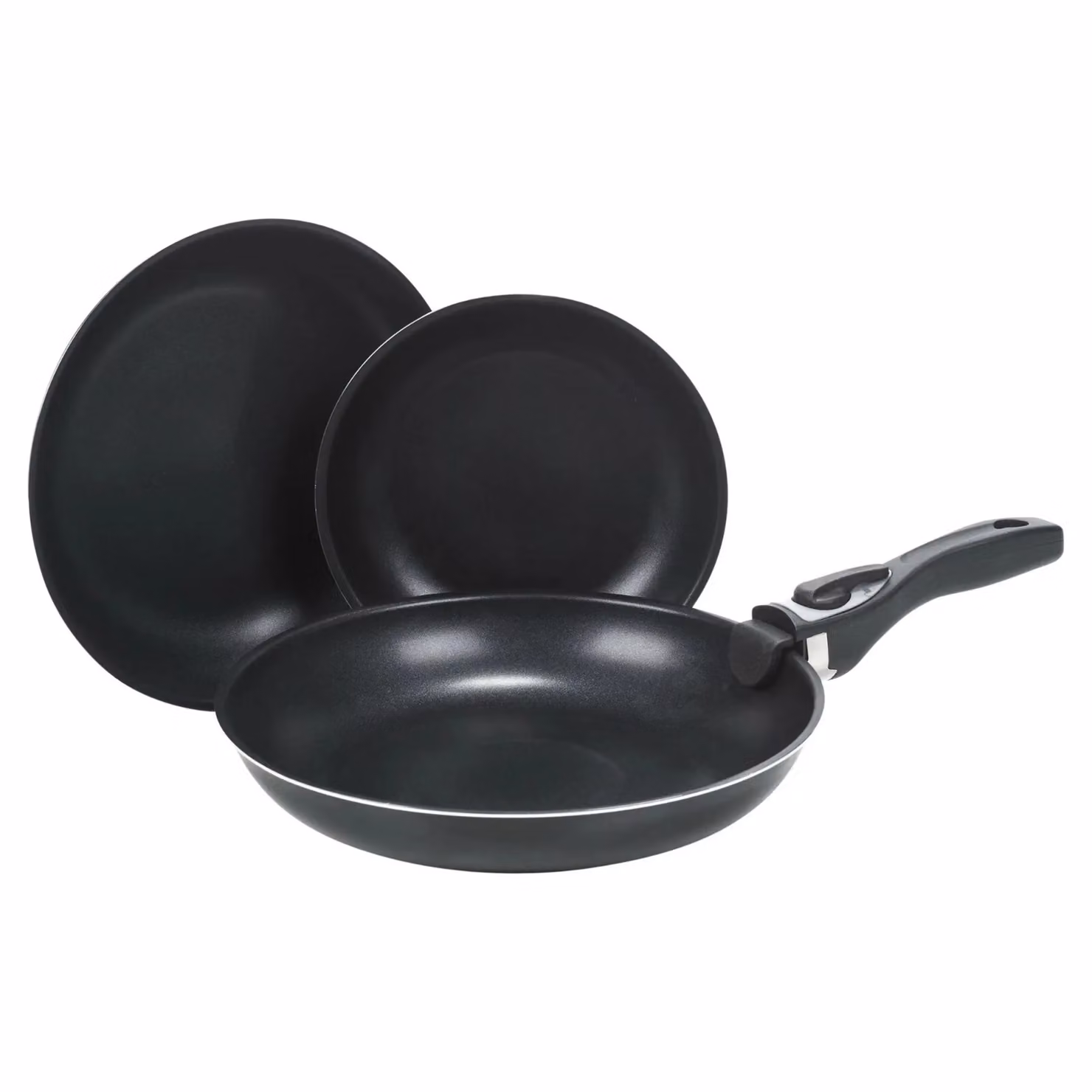 EONLION 4-Piece Black Ceramic Induction Frying Pan Cookware Set – 3