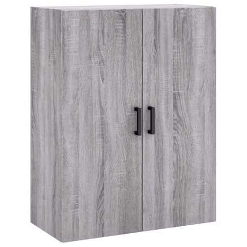 vidaXL Modern Wall Mounted Cabinet in Grey, W: 69.5 cm, D: 34 cm, H: 90 cm – 1