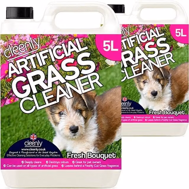 Cleenly Artificial Grass Cleaner in Fresh Bouquet Fragrance, Pink, 10kg