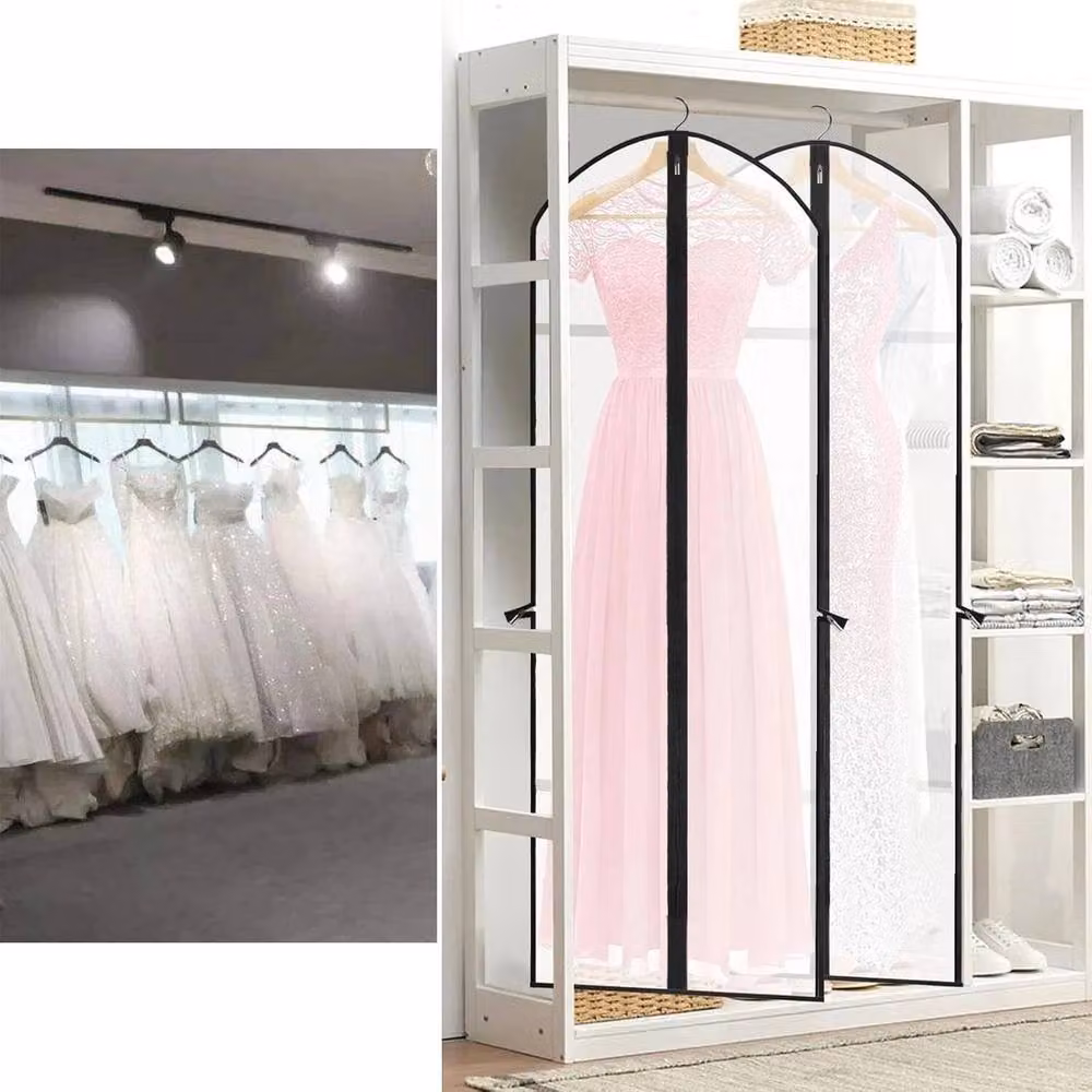 SPETLEK Extra Large Breathable Wedding Dress Bag in White, W/D/H: 60 x 60 x 180 cm – 2