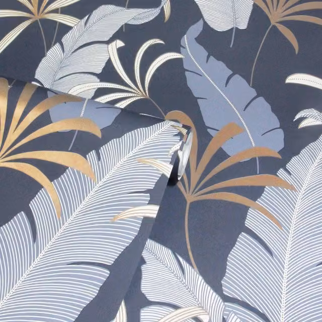 Arthouse Selago Blue Botanical Floral Modern Wallpaper Roll – 1