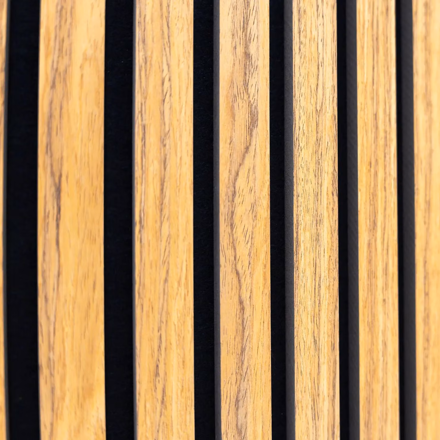 Monstershop Acoustic Slat Wall Panels, 2 Pack, Beige Wood Look, H x W x D: 240 x 60 x 2 cm – 4