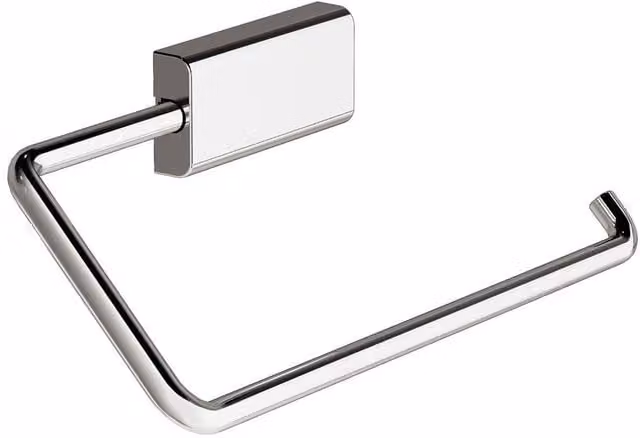 Cosmic NEXT Collection Towel Ring in Chrome Silver and Grey with Screw-in or Adhesive Mounting