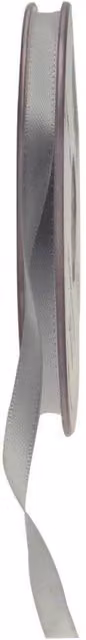 KDMD Silver Satin Ribbon, 6mm, 5 Pack