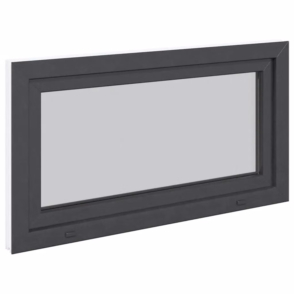 Berkfield Home RISOR Basement Tilt and Turn Window, Anthracite, W: 110 cm, H: 60 cm, DIN Right – 2