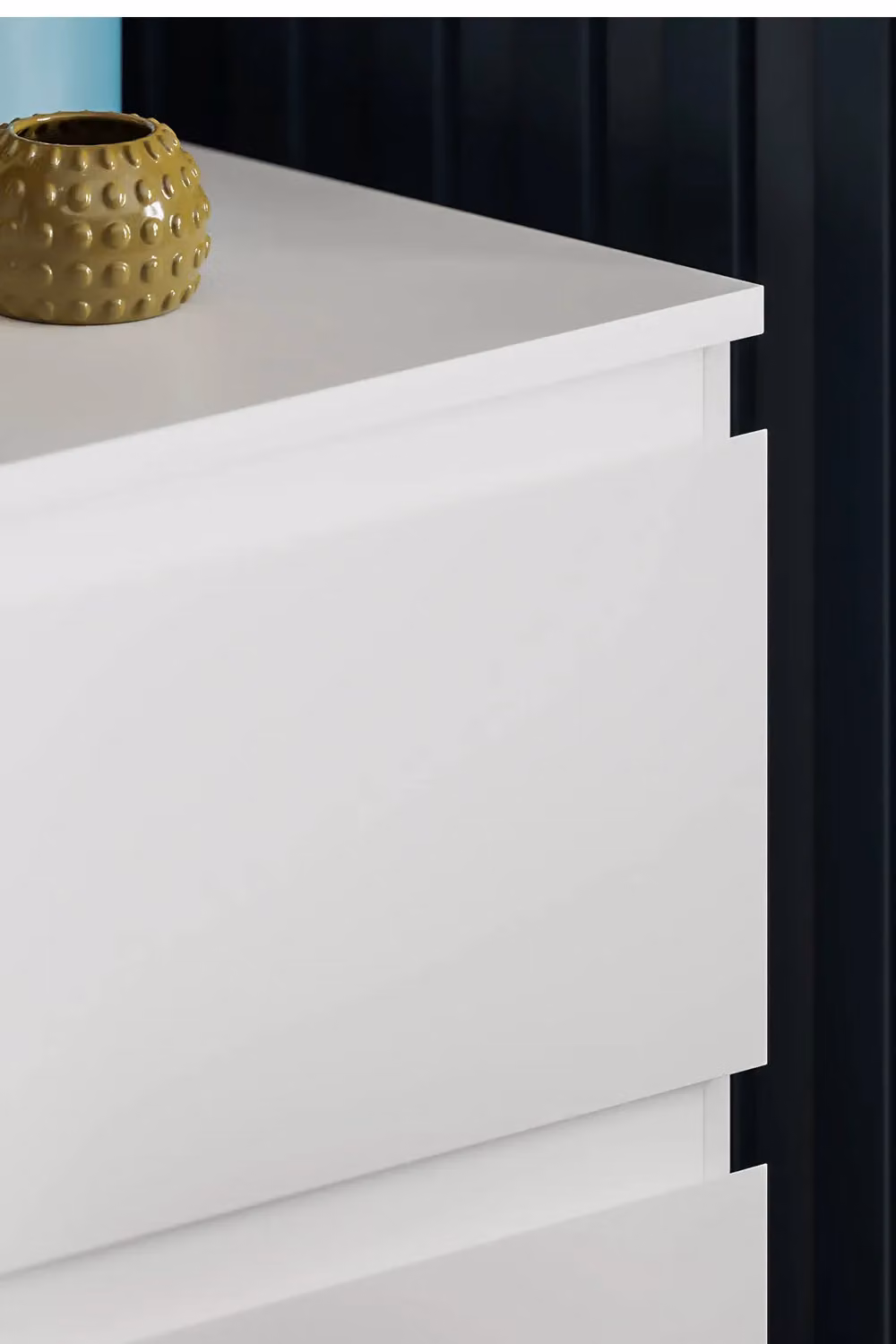 Vida Designs Denver 6 Drawer Chest of Drawers in White – 5