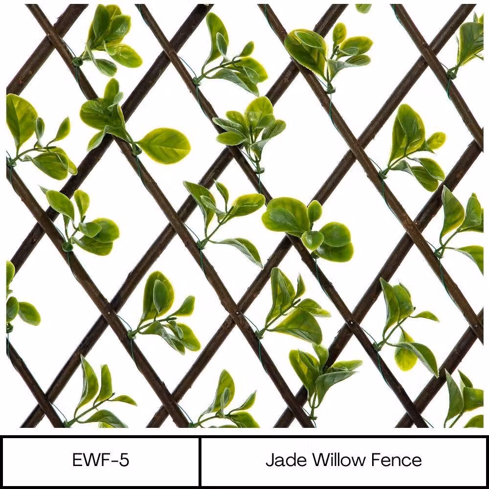Ark Mat Woven Wooden Expanding Trellis Privacy Screen in Green, W: 200 cm, H: 100 cm – 2