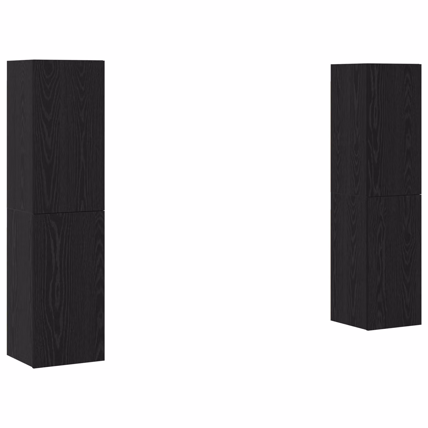 Berkfield Home 4-Piece TV Cabinet in Black Oak, W/D/H: 60 x 30.5 x 30 cm – 2