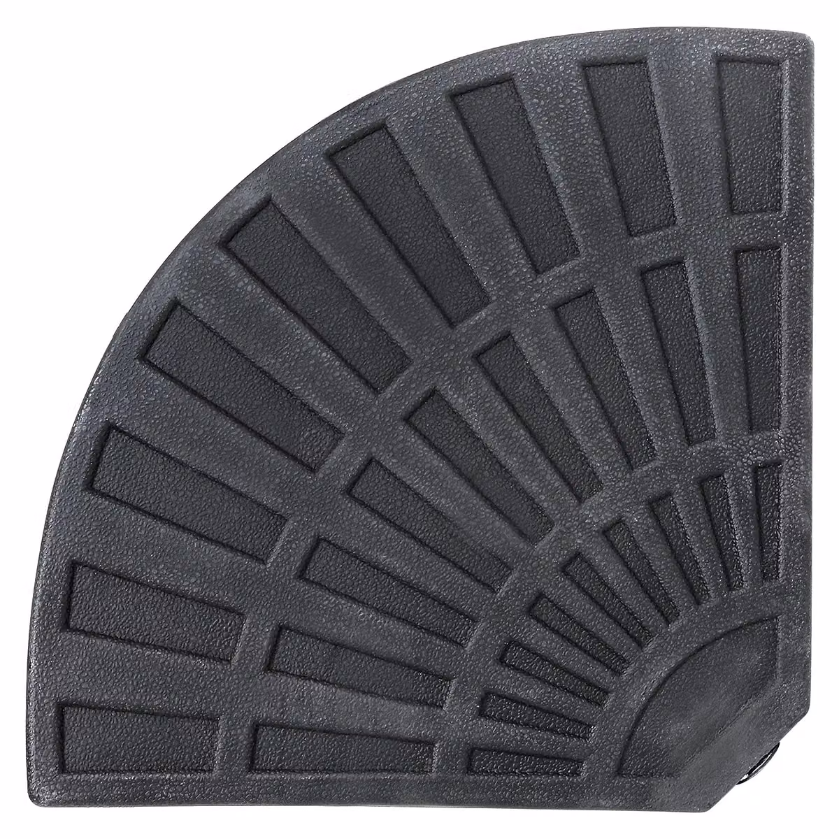 Charles Bentley Black 2-Segment Concrete Parasol Base Weights for Banana Hanging Cantilever Umbrellas – 3