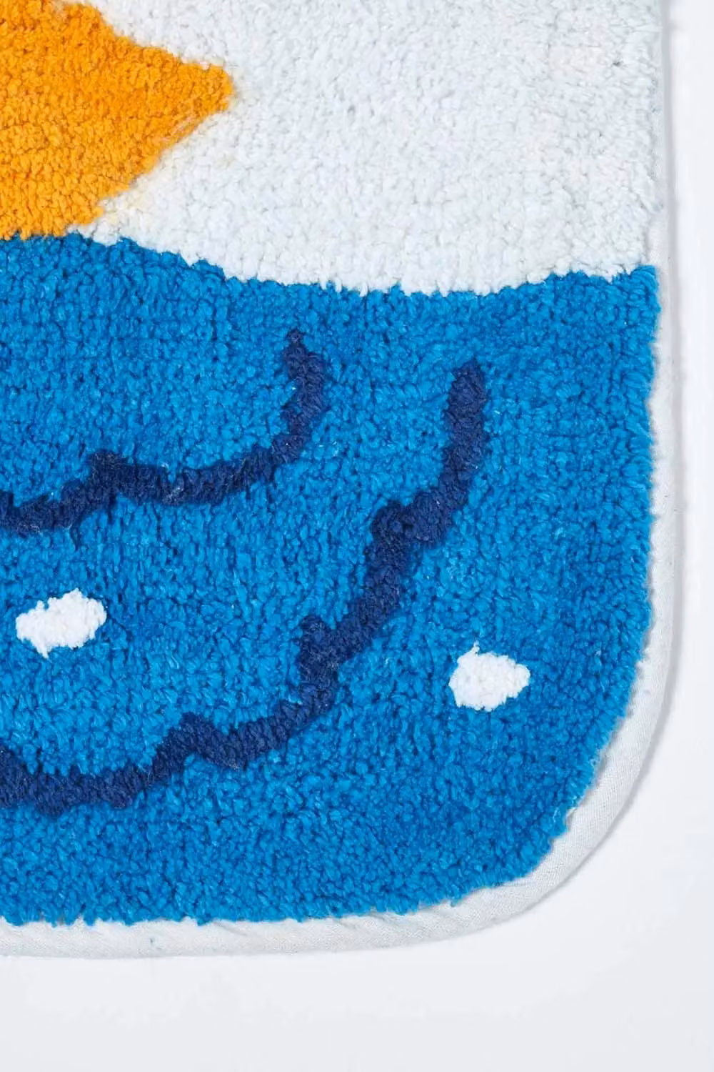 Homescapes Duck Pond Bath Runner, Blue and Multicolour, W: 50 cm, L: 125 cm, 100% Cotton, Non-Slip and Quick-Drying – 2