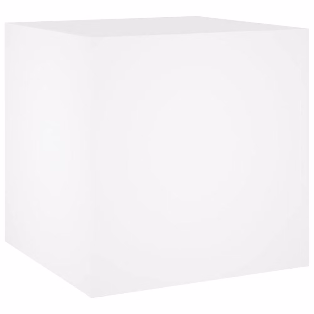 Berkfield Home White Engineered Wood Planter Tub W/D/H: 40 x 40 x 40 cm – 2