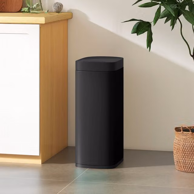 HOMCOM 50L Automatic Sensor Bin, Battery Operated, Black