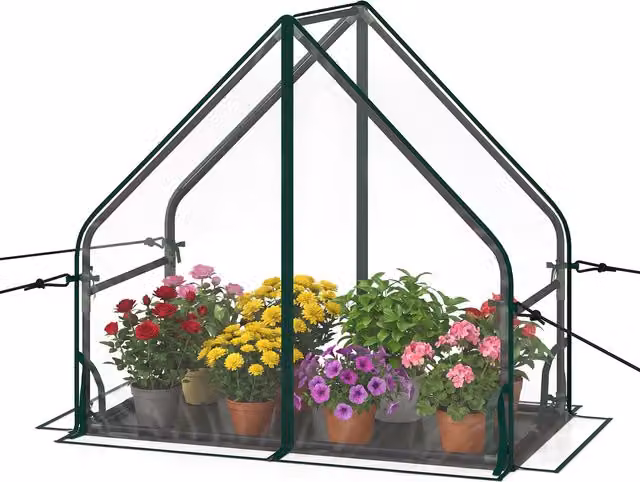 Costway Portable Gable Greenhouse with White Metal Frame and Transparent Cover