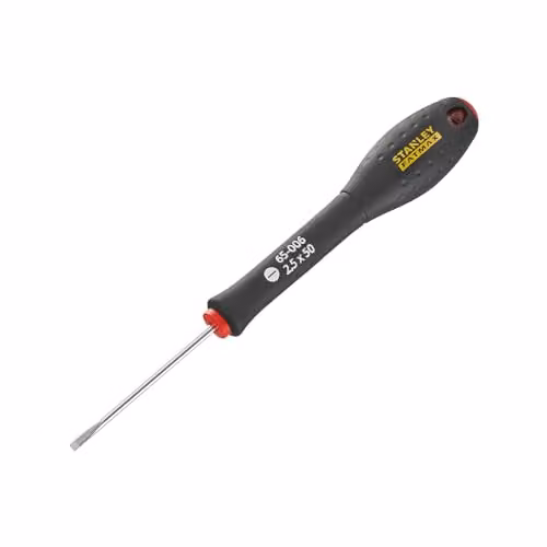 Stanley FatMax Parallel Tip Screwdriver in Black and Red, 2.5 x 50 mm