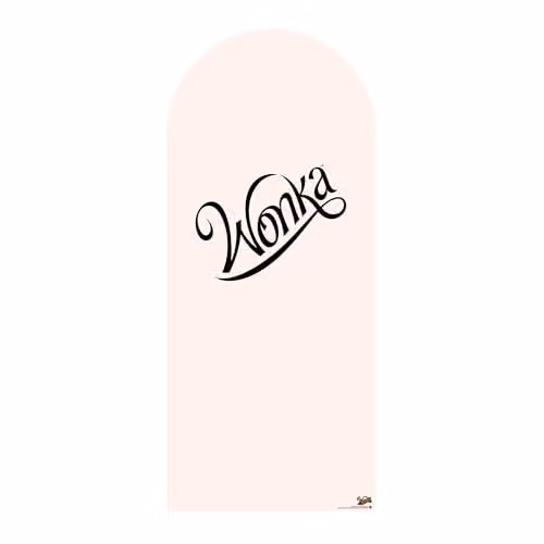 Star Cutouts SC4499 Willy Wonka Warm White Cardboard Backdrop Photo Background, Height: 185 cm