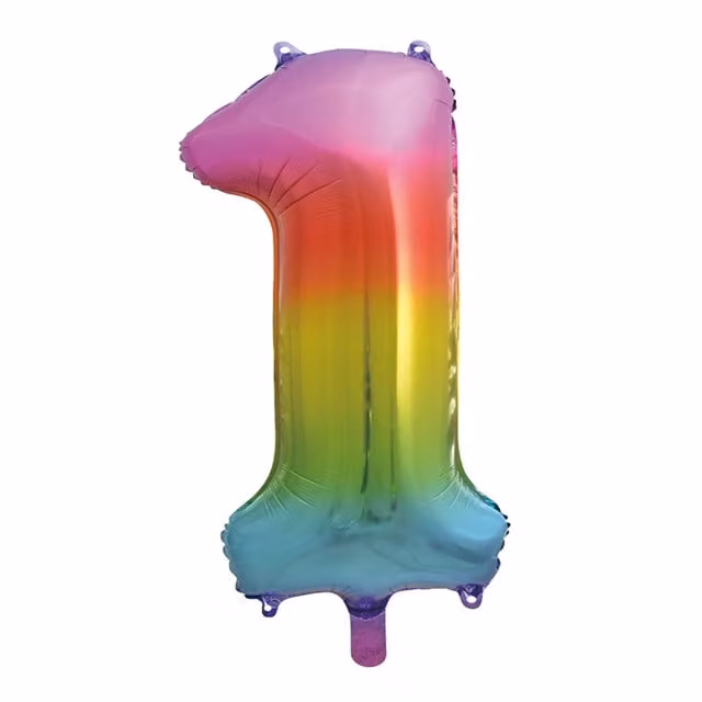 Sensations Rainbow Giant Trendies Design Number 1 Balloon in Multicolour