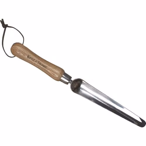 Kent & Stowe Stainless Steel and Wood Hand Widger in Beige and Silver