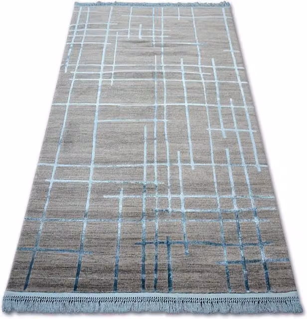 RugsX Grey Geometric Modern Rectangular Rug, W: 80 cm, L: 150 cm