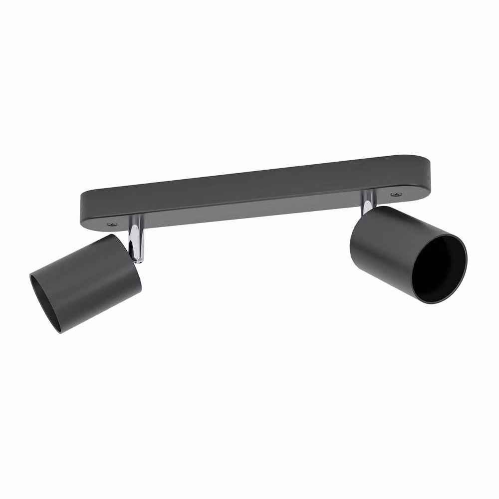 Eglo Reciso-E Black Steel 2-Light Modern Ceiling Spotlight – 2