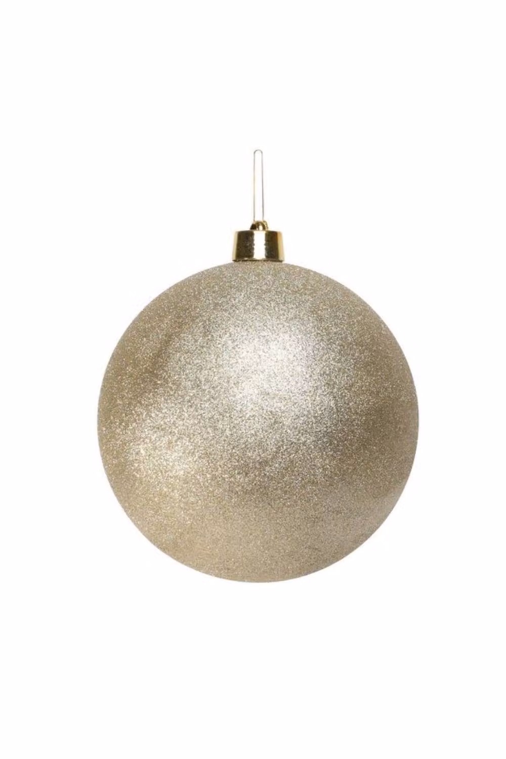 KDMD Gold Champagne Glitter Shatterproof Round Christmas Bauble, Diameter: 30 cm – 2