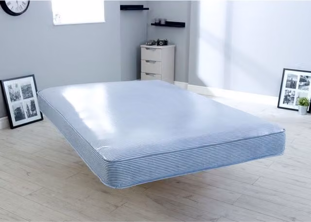 Starlight Beds Source 5 Contract Water-Resistant Bonell Spring Mattress in Blue, Size: 140 x 200 cm – 1
