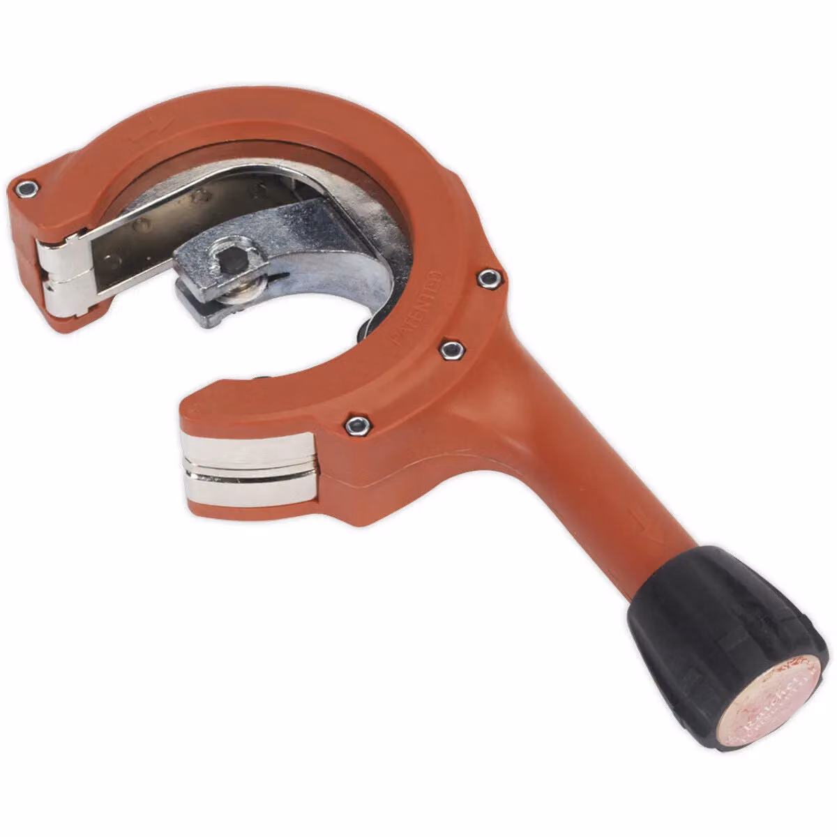 Loops Ratcheting Exhaust Pipe Cutter in Orange and Multicolour with 67mm Cutting Capacity and 3mm Max Pipe Thickness – 3
