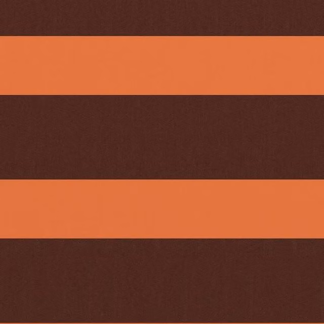 Berkfield Home Orange and Brown Oxford Fabric Balcony Screen Side Awning W/H: 500 x 75 cm