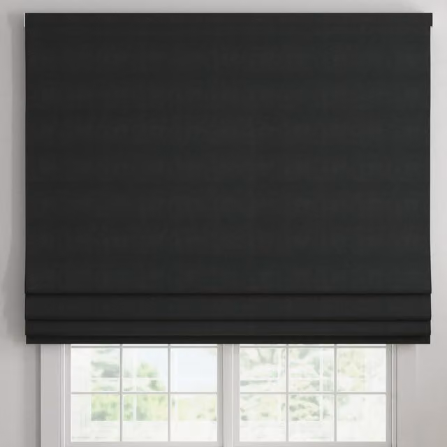 Ante Decor Altro Made To Measure Blackout Roman Blind in Graphite Grey