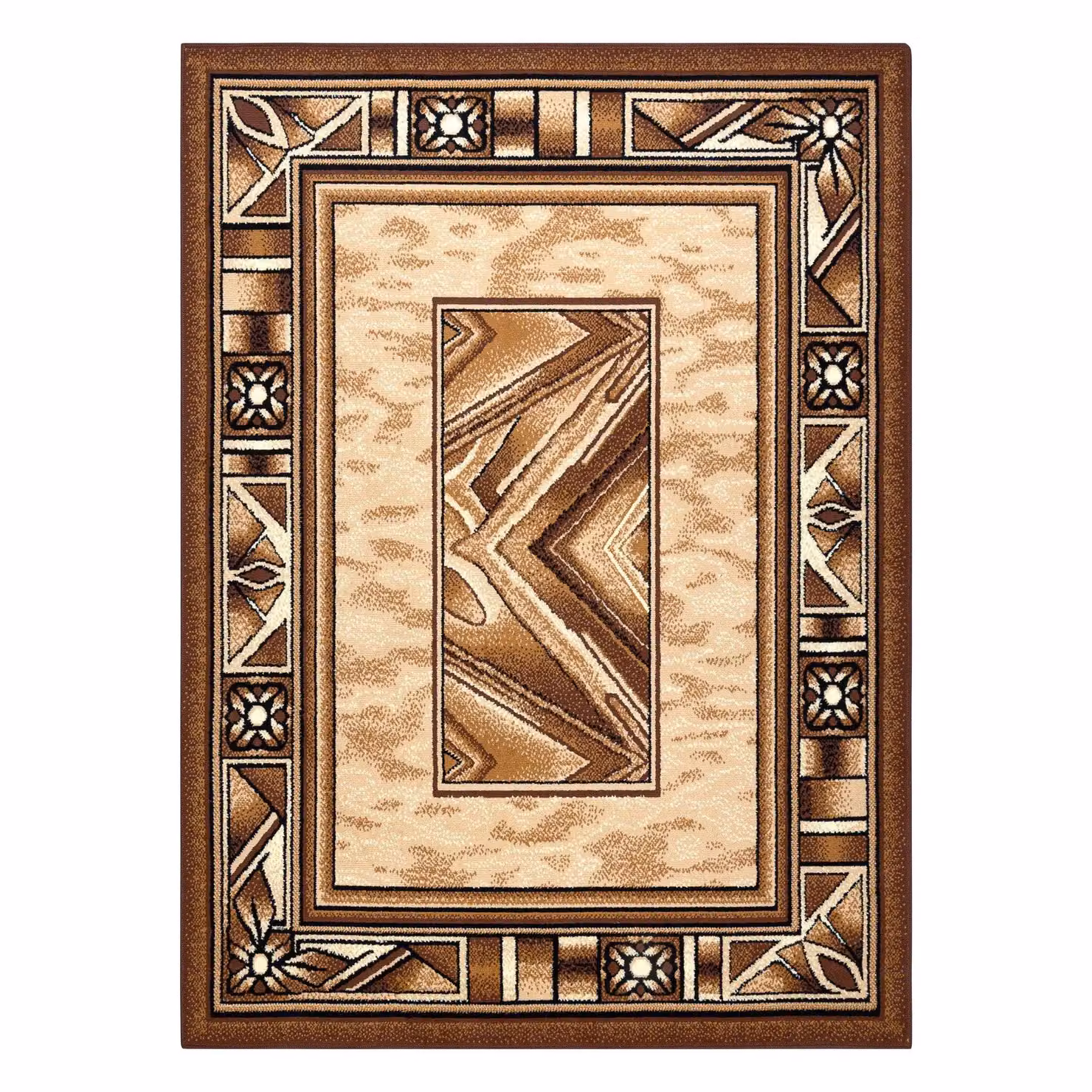 RugsX Morad Abstract Vintage Rug in Beige, W/D/H: 110 x 60 x 1 cm – 2