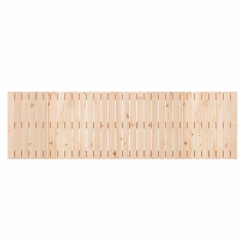 Berkfield Home Rustic Solid Wood Pine Wall Mount Headboard in Brown, W/D/H: 204 x 3 x 60 cm – 2