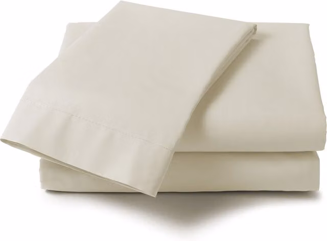 Harwood Textiles Limited Percale Cotton Super King Bed Flat Sheet, White, W: 180 cm x D: 200 cm