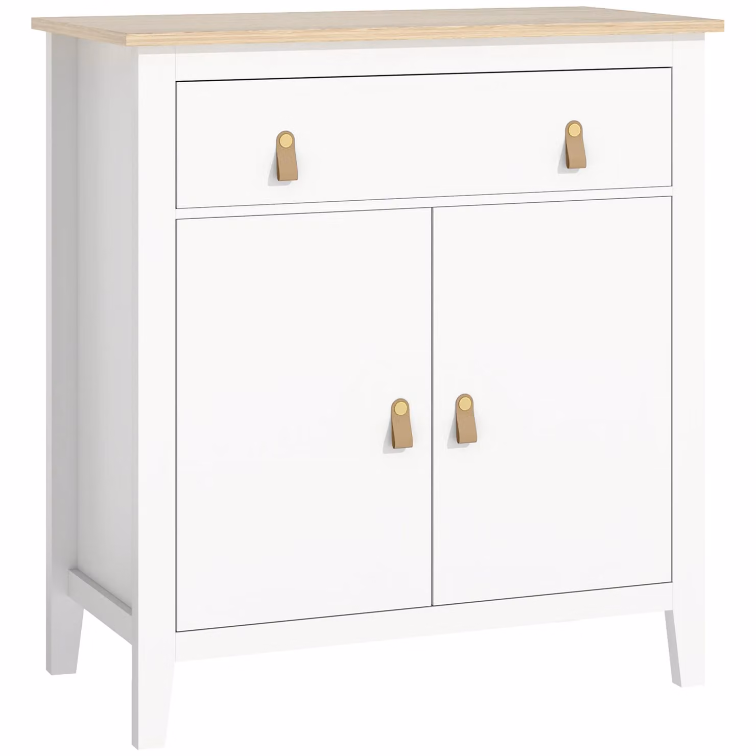 HOMCOM White Sideboard with Drawer and Adjustable Shelf for your Living Room – 2