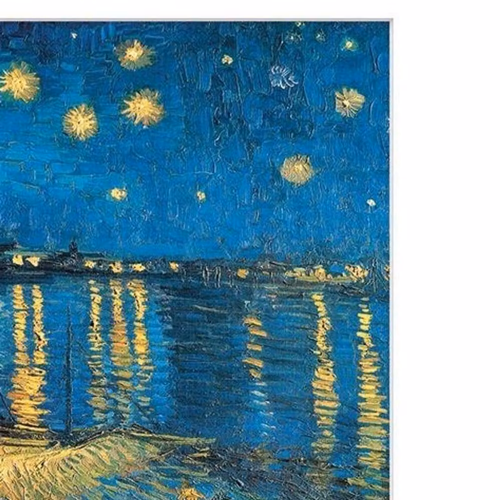 Vincent Van Gogh Night At The Rhone Paper Poster Print in Blue – 2