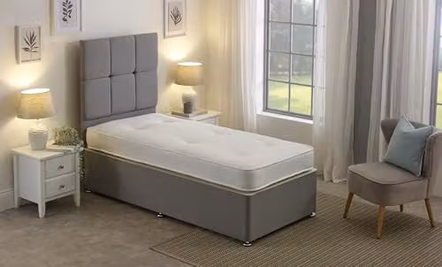 eXtreme Comfort Ltd Damask Essentials White Tufted Small Single Mattress – 2