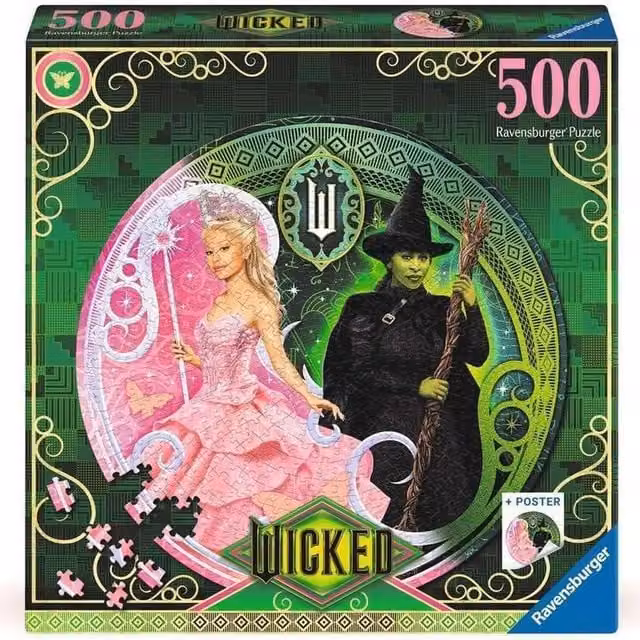 Ravensburger Wicked 500 Piece Fantasy Characters Jigsaw Puzzle in Multicolour and Green – 1