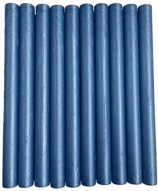 Syntego Blue Shimmer Hot Melt Wax Sticks, Pack of 10