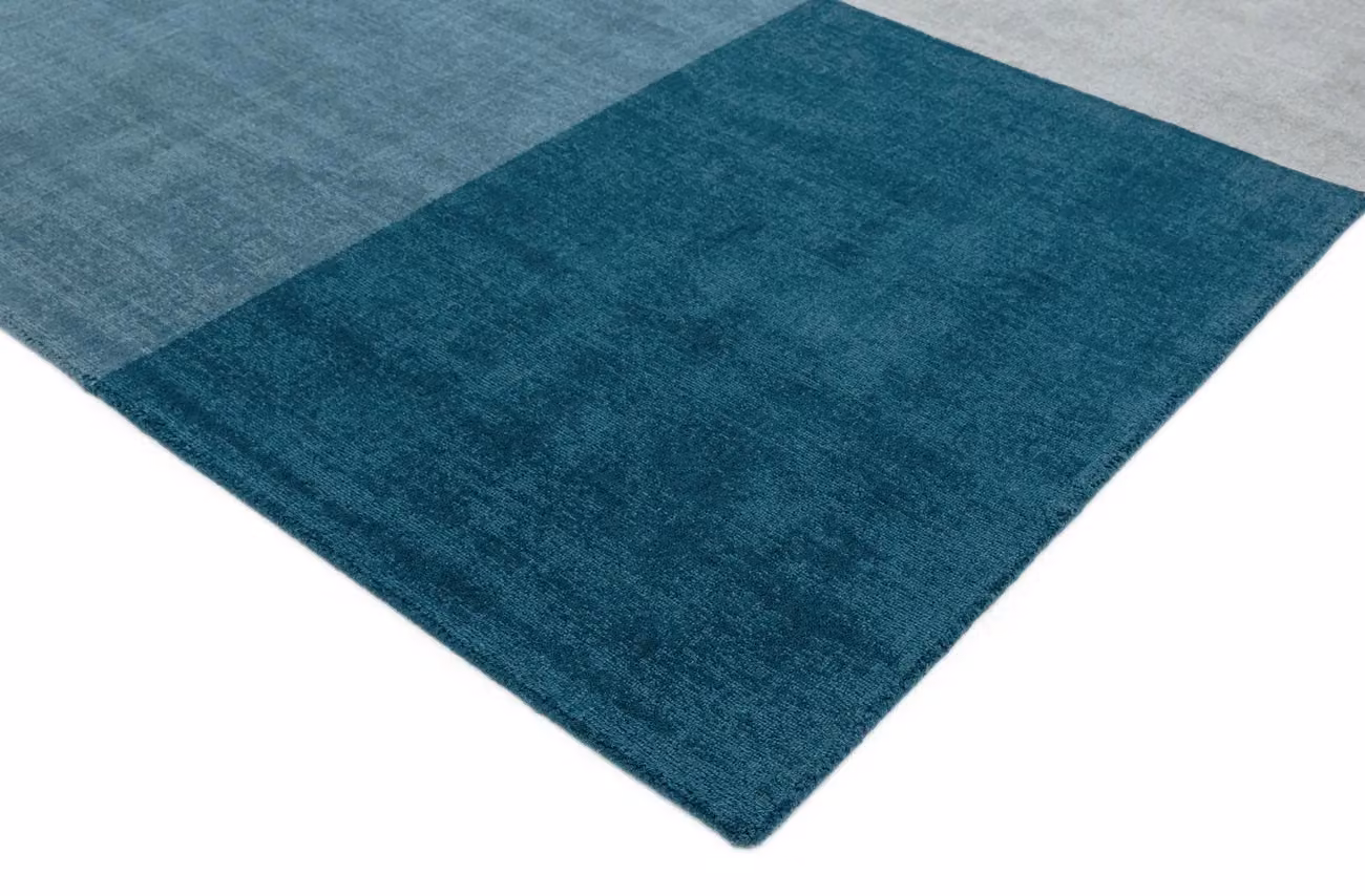 The Rug Shop UK Petrol Teal Geometric Wool Rug, W: 160 cm, D: 230 cm – 2