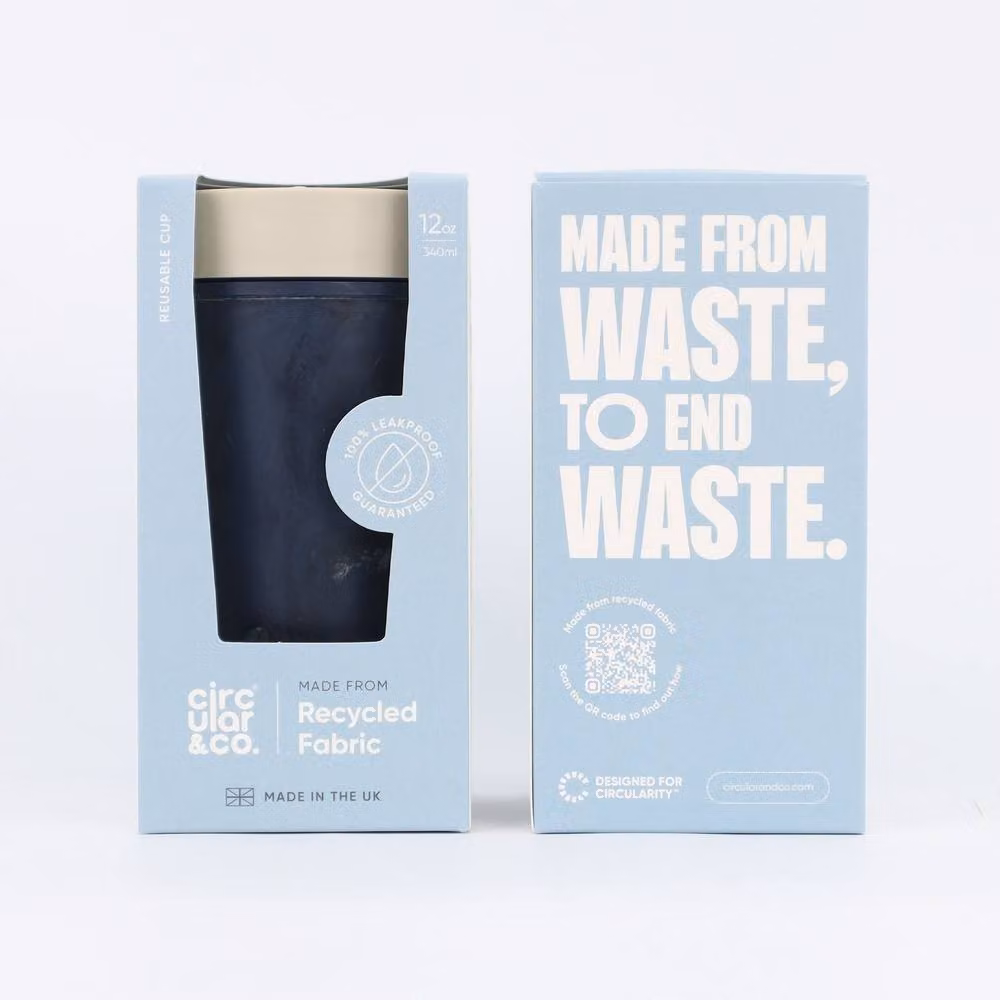 Circular & Co Reusable Coffee Cup in Grey or Beige, 355ml – 2