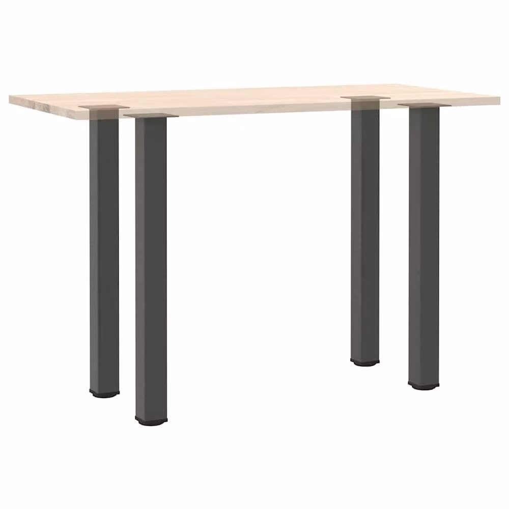 Berkfield Home Modern Coffee Table Legs, 4 Pieces, Anthracite Steel, Height: 90 cm – 4