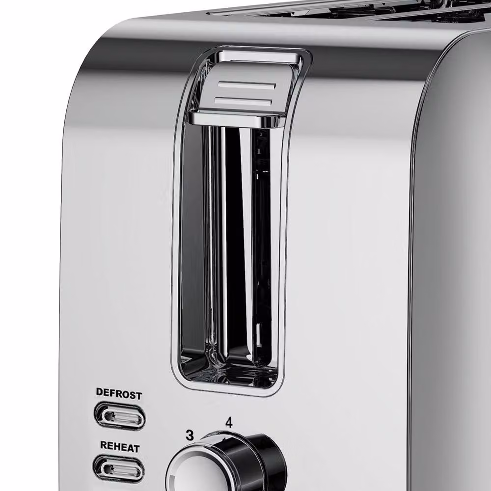 Igenix 2 Slice Stainless Steel Toaster with 750W Power in Silver – 5
