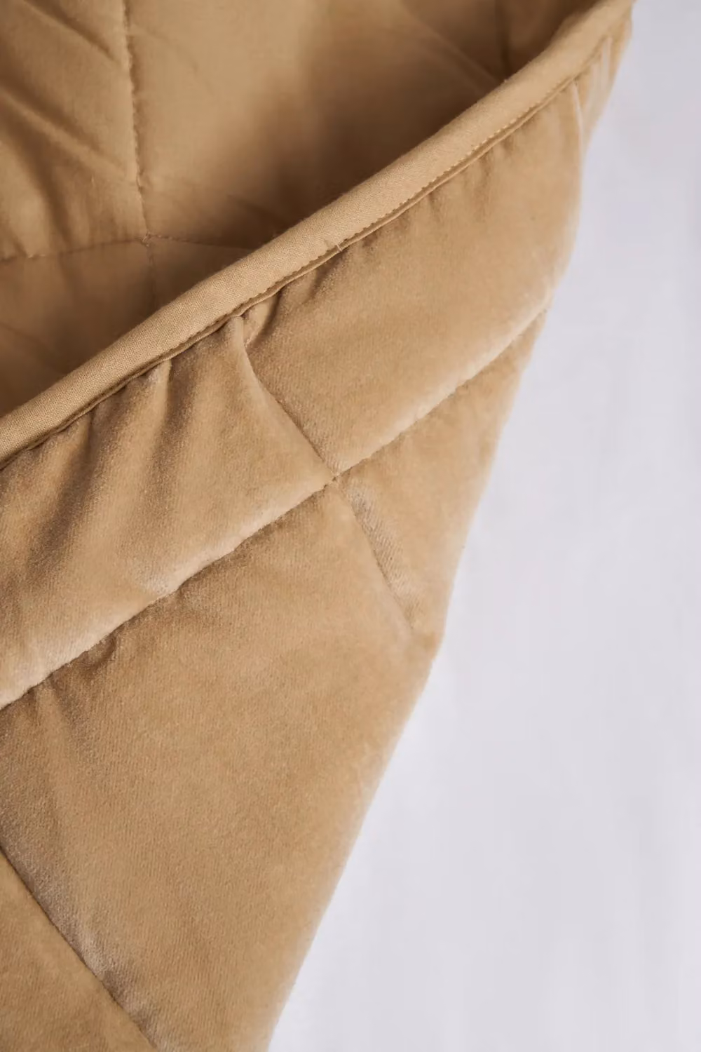 BHS Beige Square Stitch Quilted Bedspread – 2