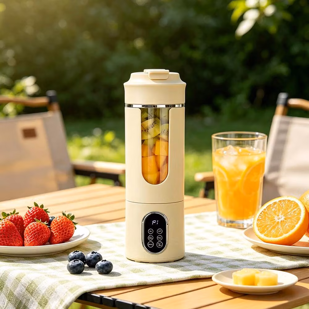 Ventryn Beige USB Rechargeable Mini Juicer and Portable Blender – 4