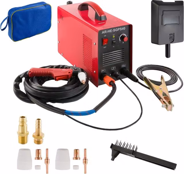 AREBOS Red Benchtop Mains Plasma Cutter