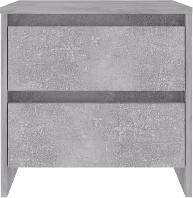 Berkfield Home Elegant Bedside Cabinet in Concrete Grey, W/D/H: 45 x 34.5 x 44.5 cm – 1