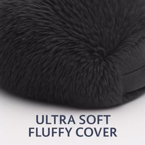Nightzone Teddy V Shaped Maternity Pillow and Fleece Cover in Charcoal Grey for Neck and Back Support – 6