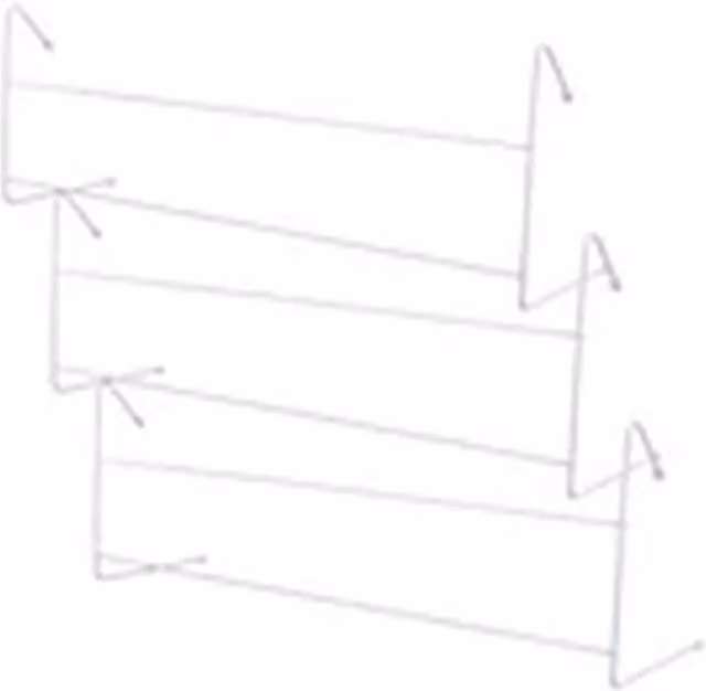 Havendro 3 Pack of 2 Bar Radiator Airer Clothes Drying Racks in White
