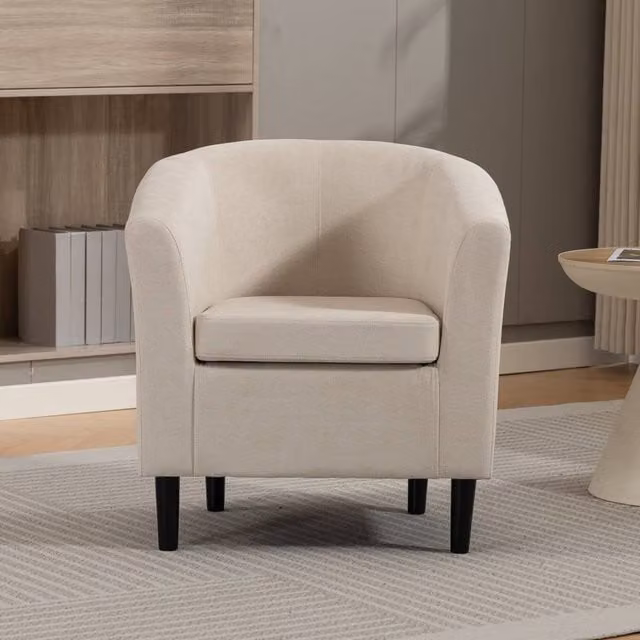 Artemis Home Beulah Fabric Accent Chair in Beige